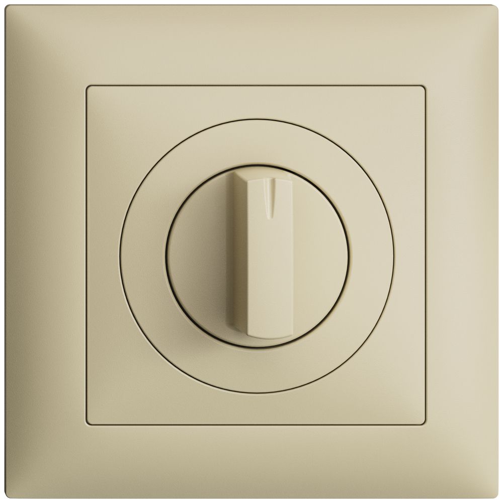 UP-Frontset, EDIZIOdue vanille 88×88mm für Drehschalter