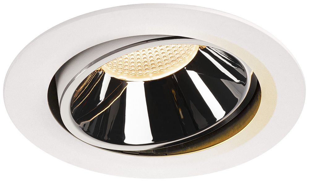 LED-Downlight SLV NUMINOS MOVE XL 37.4W 3400lm 2700K 40° DIM Ø190×118mm ws/Cr