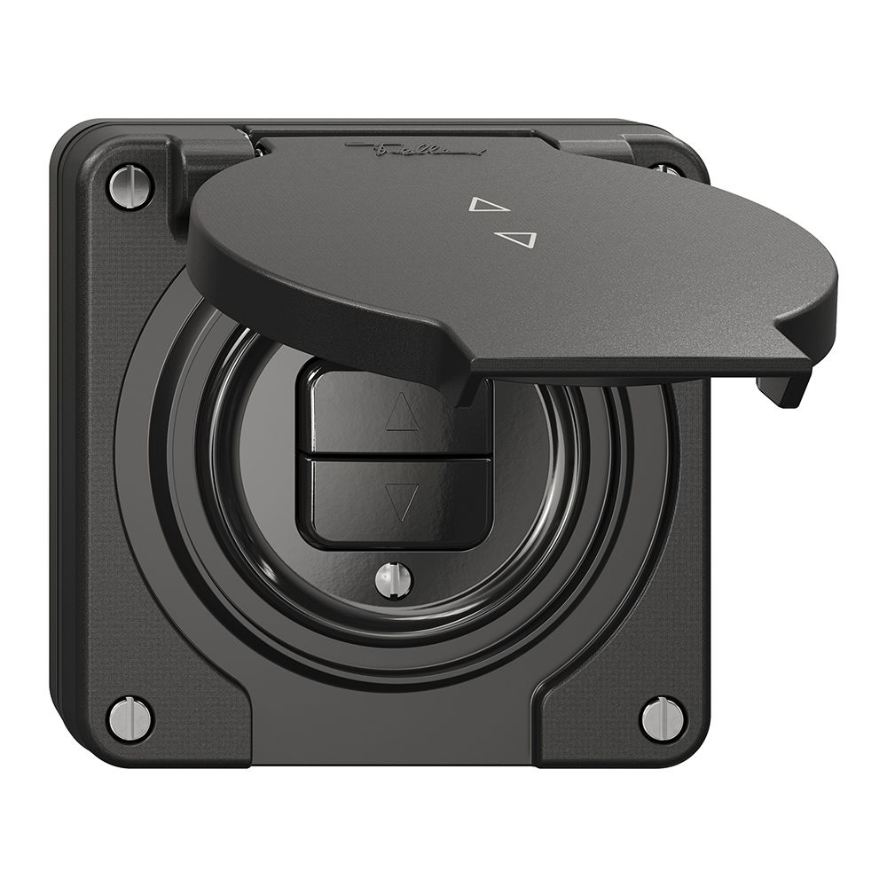 NUP-Storentaster NEVO, 1-Kanal, Einbautiefe 18 mm, 87×87 mm, schwarz