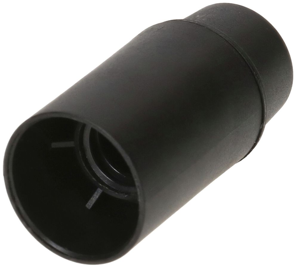 Fassung E14 Kunststoff M10×1 schwarz mit Glattmantel