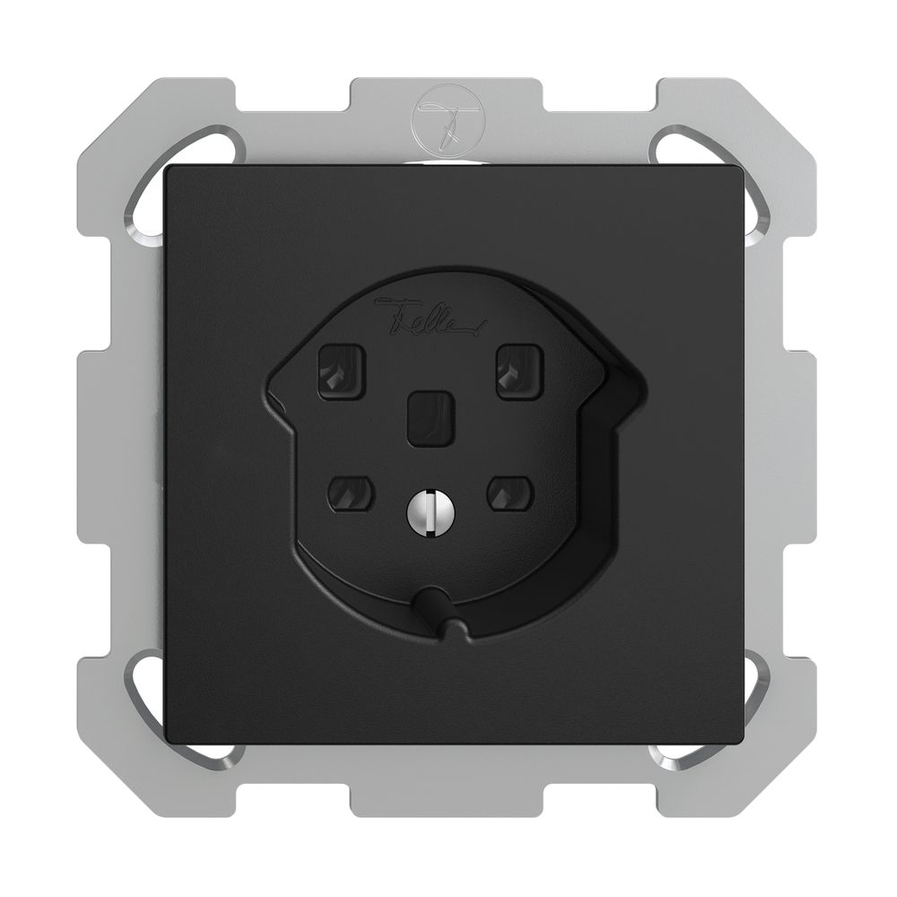 Prise ENC EDIZIOdue T25 16A noir bornes à vis