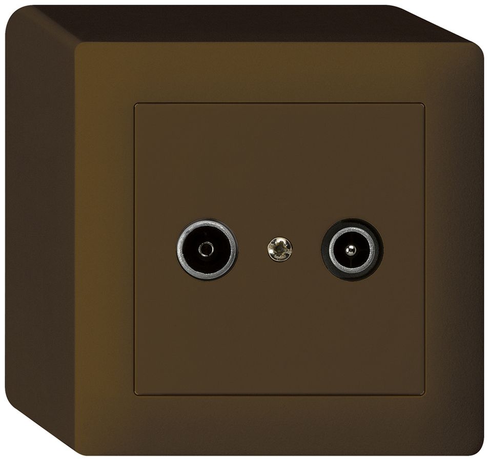 Prise de passage AP kallysto R/TV 14dB brun