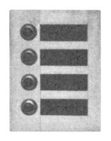 Sonnerie-Tasterplatte Sonnex 1×7 100×216mm
