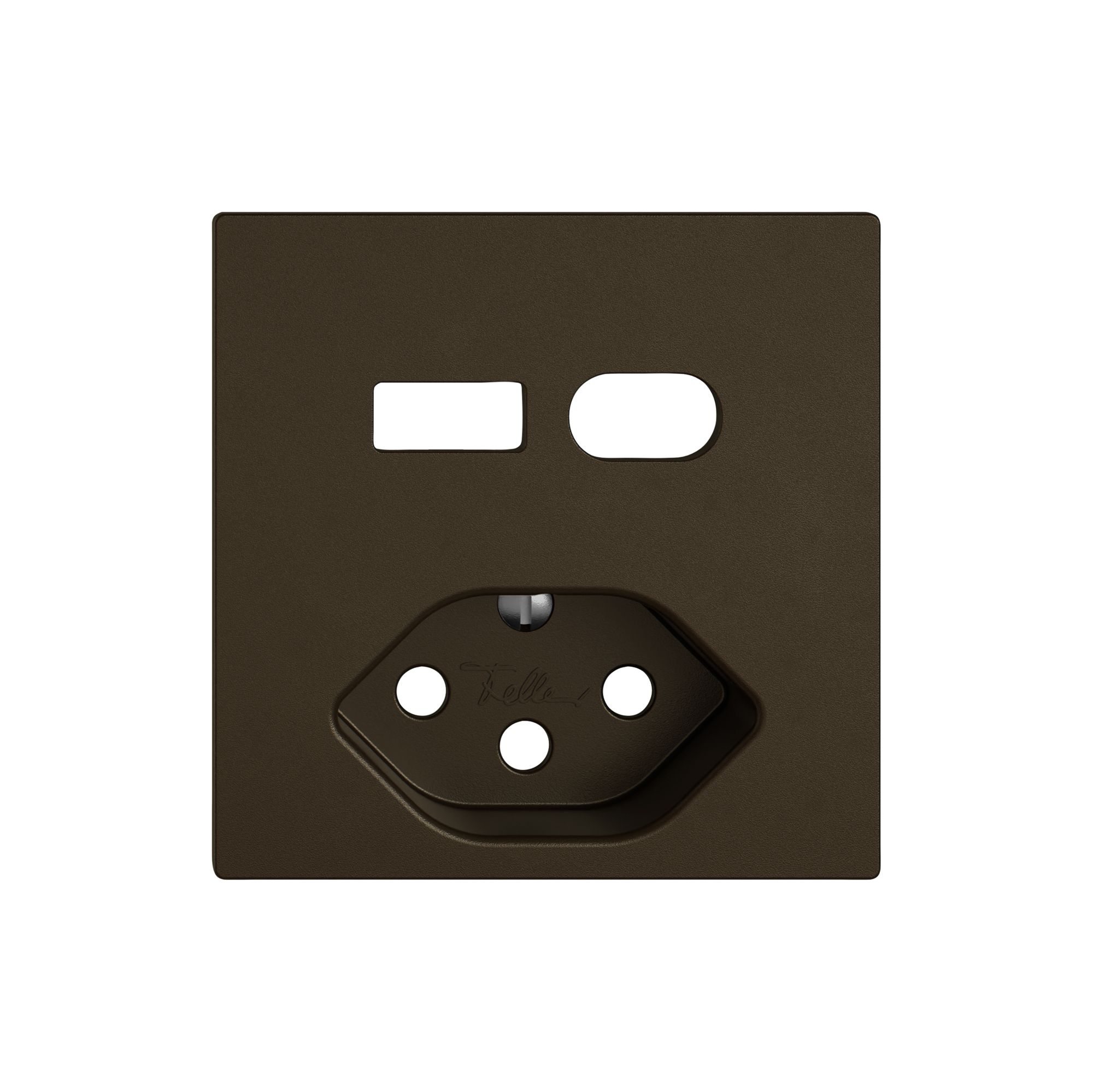 Montageset EDIZIO.liv SNAPFIX® für Kombination USB A+C/Steckdose T13 br