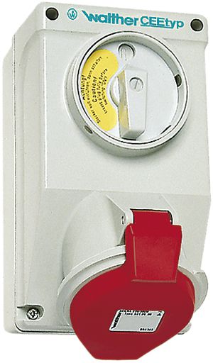 AP-Wandsteckdose CEEtyp 5L 16A IP44, 6h