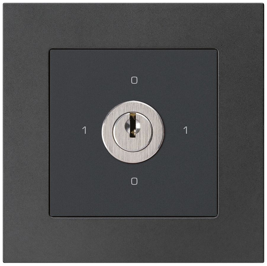 Interruttore rotativo INC kallysto.pro 0/1L nero con serratura Kaba 8