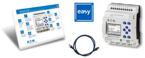 Starterpaket ETN mit EASY-E4-AC-12RC1, Patchleitung und Software-Lizenz