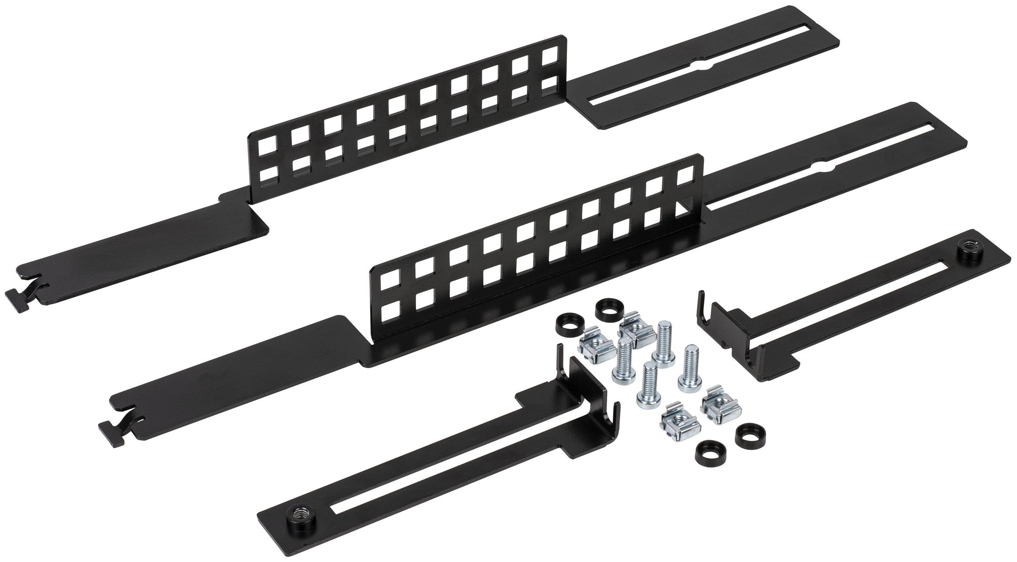 Rangierfeld-Kabelablage Netscale 48, seitlich, justierbar, schwarz