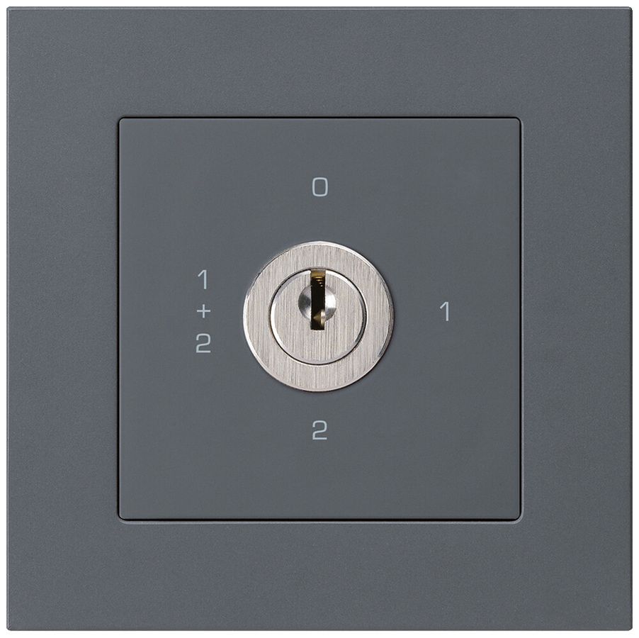 Interruttore rotativo INC kallysto.pro 1/1L antracite con serratura Kaba 8