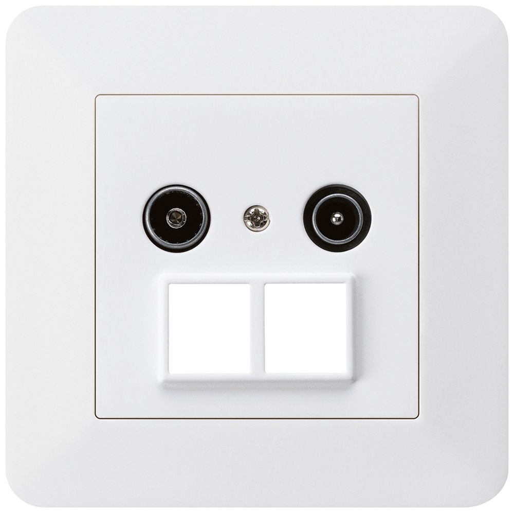 UP-Antennendose R/TV HMS kallysto.trend 19dB weiss