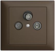 EB-Stichdose SAT/TV/R DB53 EDIZIOdue coffee mit SAT-F-Anschluss