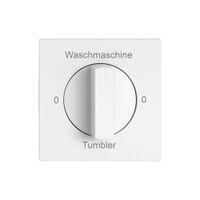 Montageset EDIZIO.liv SNAPFIX® f.Drehschalter m.Griff 0-Wasch-0-Tumb ws