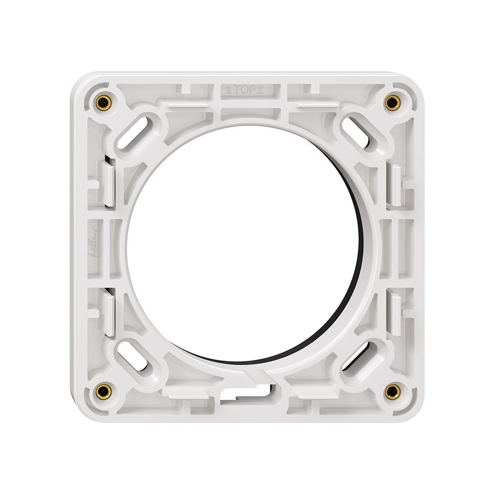 NUP-Montagerahmen NEVO, 1×1, mit Moosgummidichtung, 87×87mm, weiss