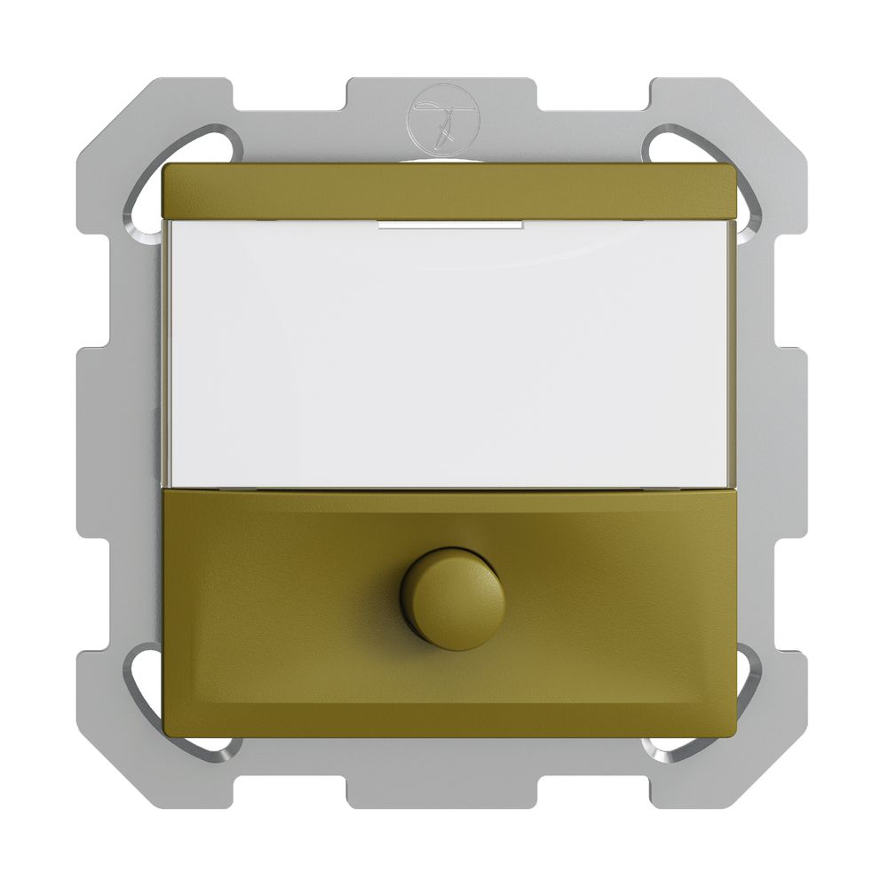 UP-Taster mit Namensschild EDIZIOdue olive