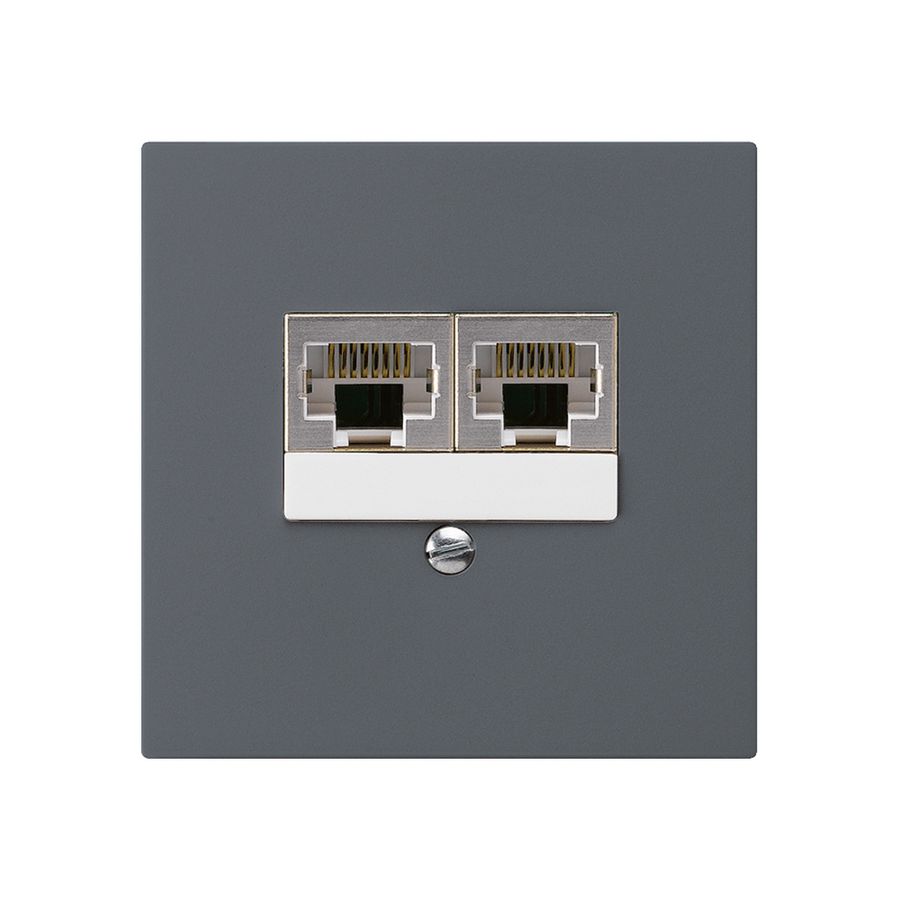 UP-Dose kallysto 2×RJ45s getrennt anthrazit