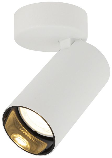 Decken-/Wandleuchte SLV KAMI GU10 1×0…10W 114×70mm weiss/schwarz