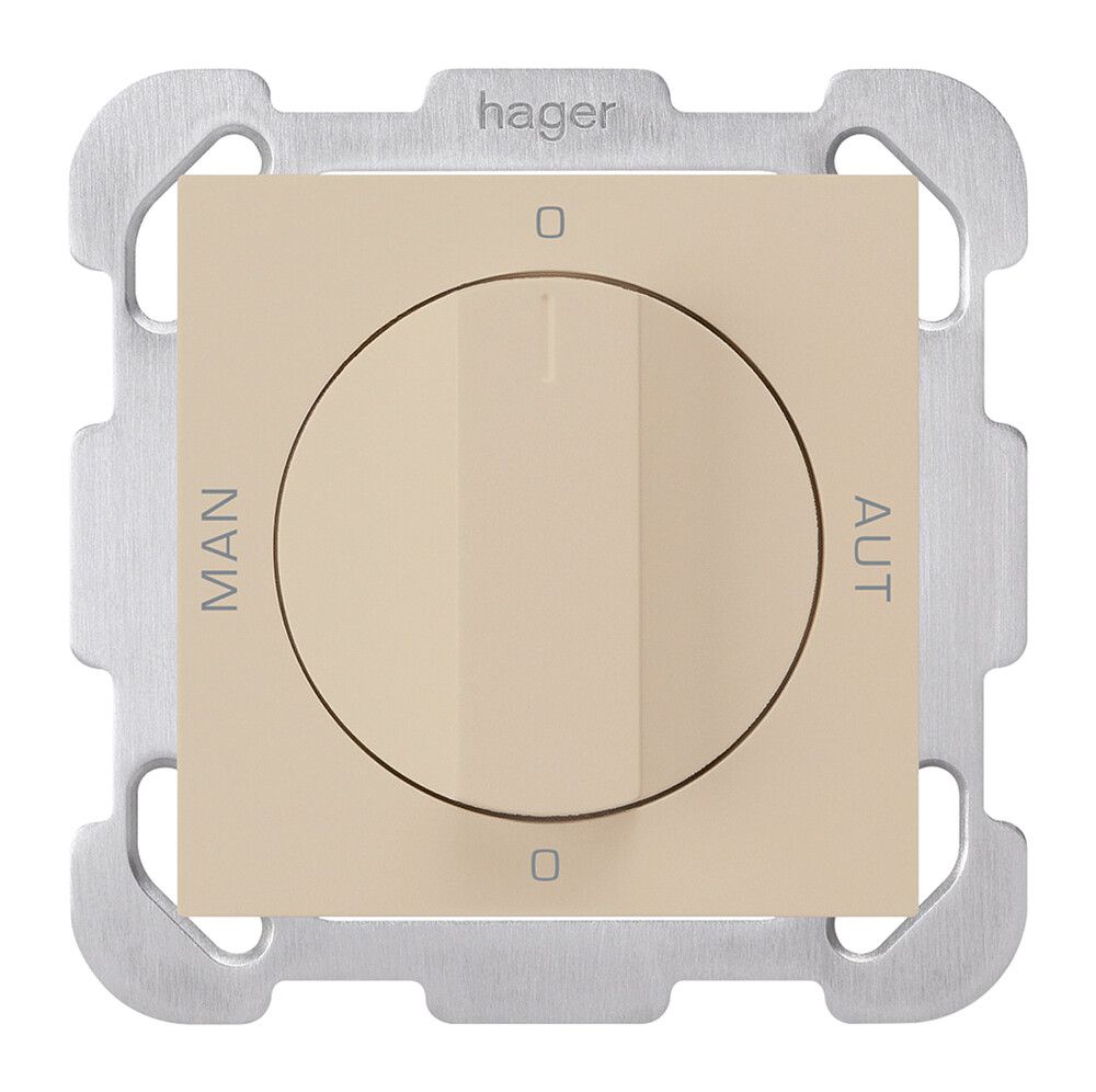Interruttore rotativo INC 0-Man-0-Aut. beige kallysto 2/1L con manopola