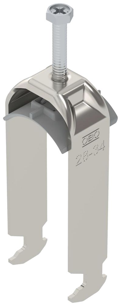 Fixation rapide BET 2056 pied à H matière synthétique 28…34mm 2×câble A2 1.4301