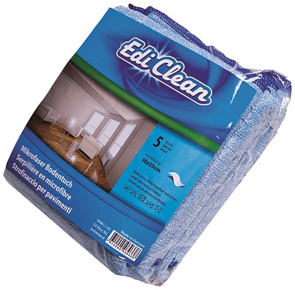 Mikrofasertuch Plica 40×40cm, 320g/m², 88% Polyester/12% Polyamid, blau