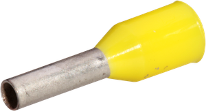 Aderendhülse Typ A isoliert 1mm²/6mm gelb