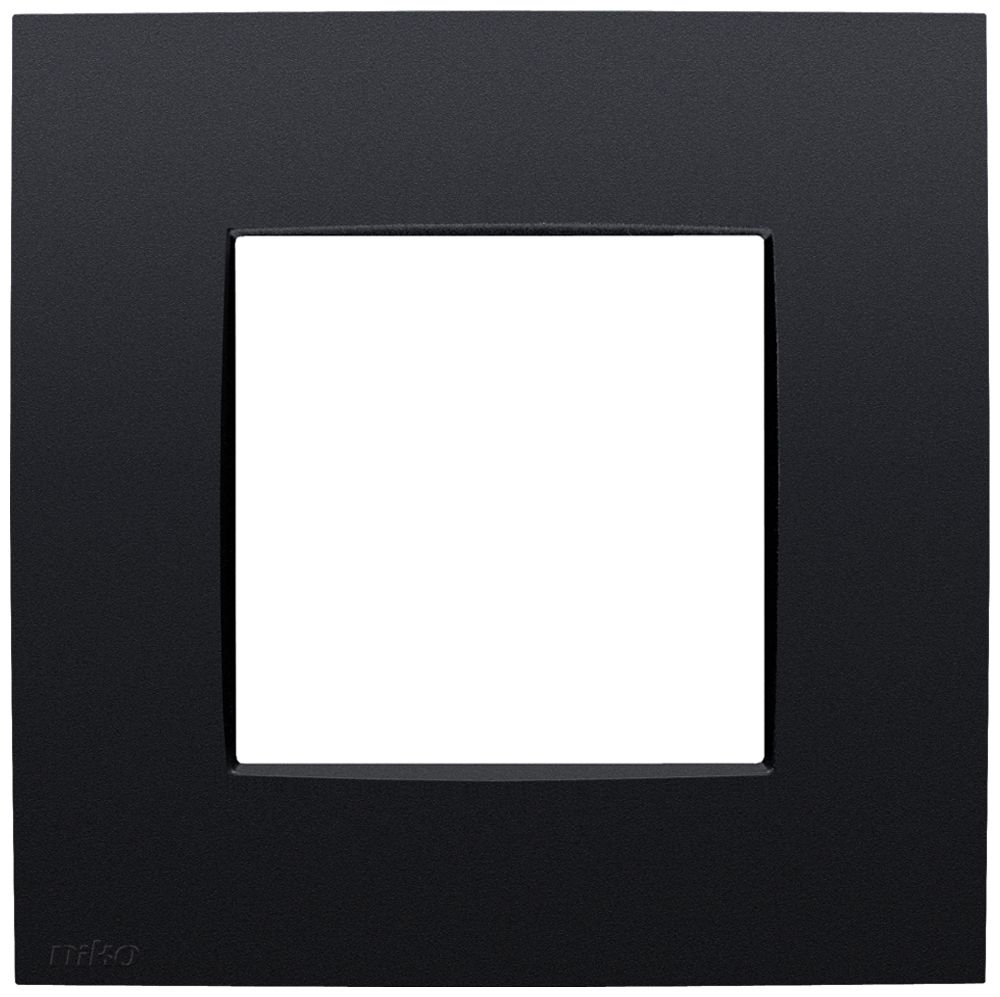 Abdeckrahmen Niko Intense 83×83mm schwarz