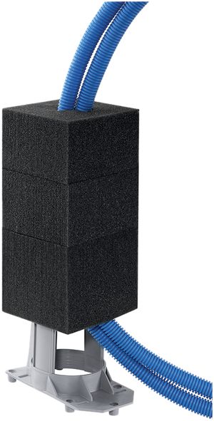 Rohrstütze HSB Echo 200×77mm M20/M25/M32/M40 4 Nägel, halogenfrei