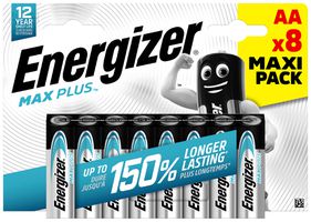 Batterie Alkali Energizer Max Plus AA LR6 1.5V 8 Stück