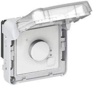 Raumthermostat PLEXO 7…30° grau/weiss