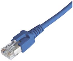 Patchkabel RJ45 Dätwyler 7702 4P, Kat.6A (IEC) S/FTP LSZH, blau, 0.5m