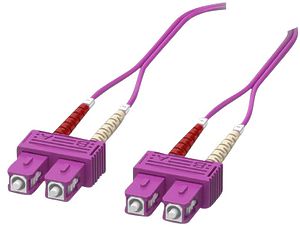 Câble patch FO Phoenix Contact FOC-SC:PA-SC:PA-OM4:D01/3 rose