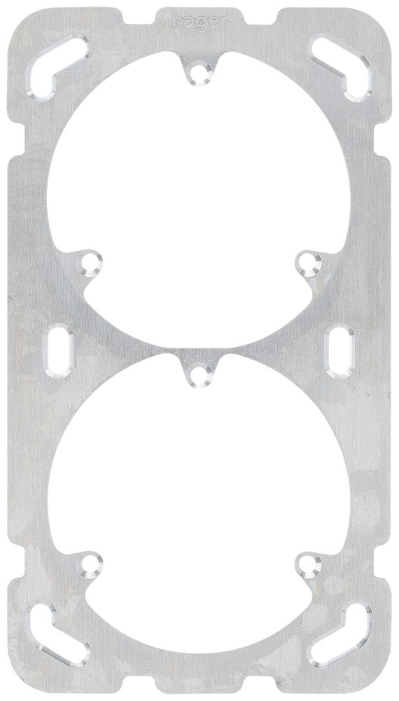 Befestigungsplatte Hager Gr.I-I Achsdistanz 60mm 77×137mm