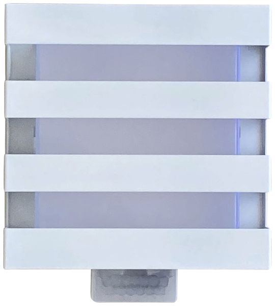 Applique LED Z-Licht PIR Cube L SEN 5.5W 500lm 3000K IP65 115×115mm blanc