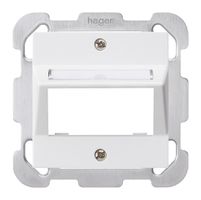 Kit de montage ENC pour 1 M3 module multimédia kallysto blanc plaque fixation