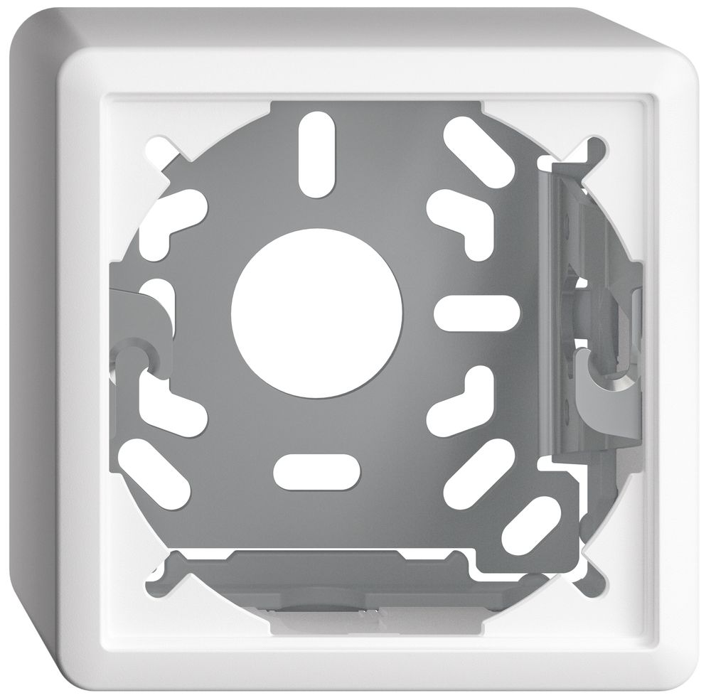 Kappe mit Grundplatte 54mm EDIZIOdue weiss