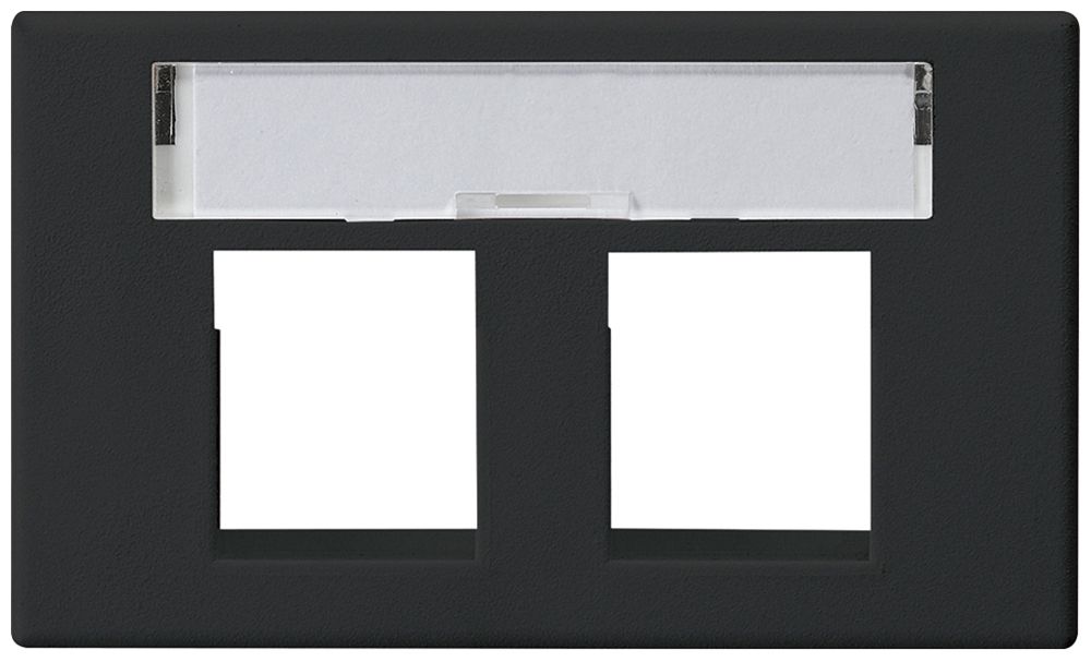 EB-Front 2×Keystone FLF schwarz