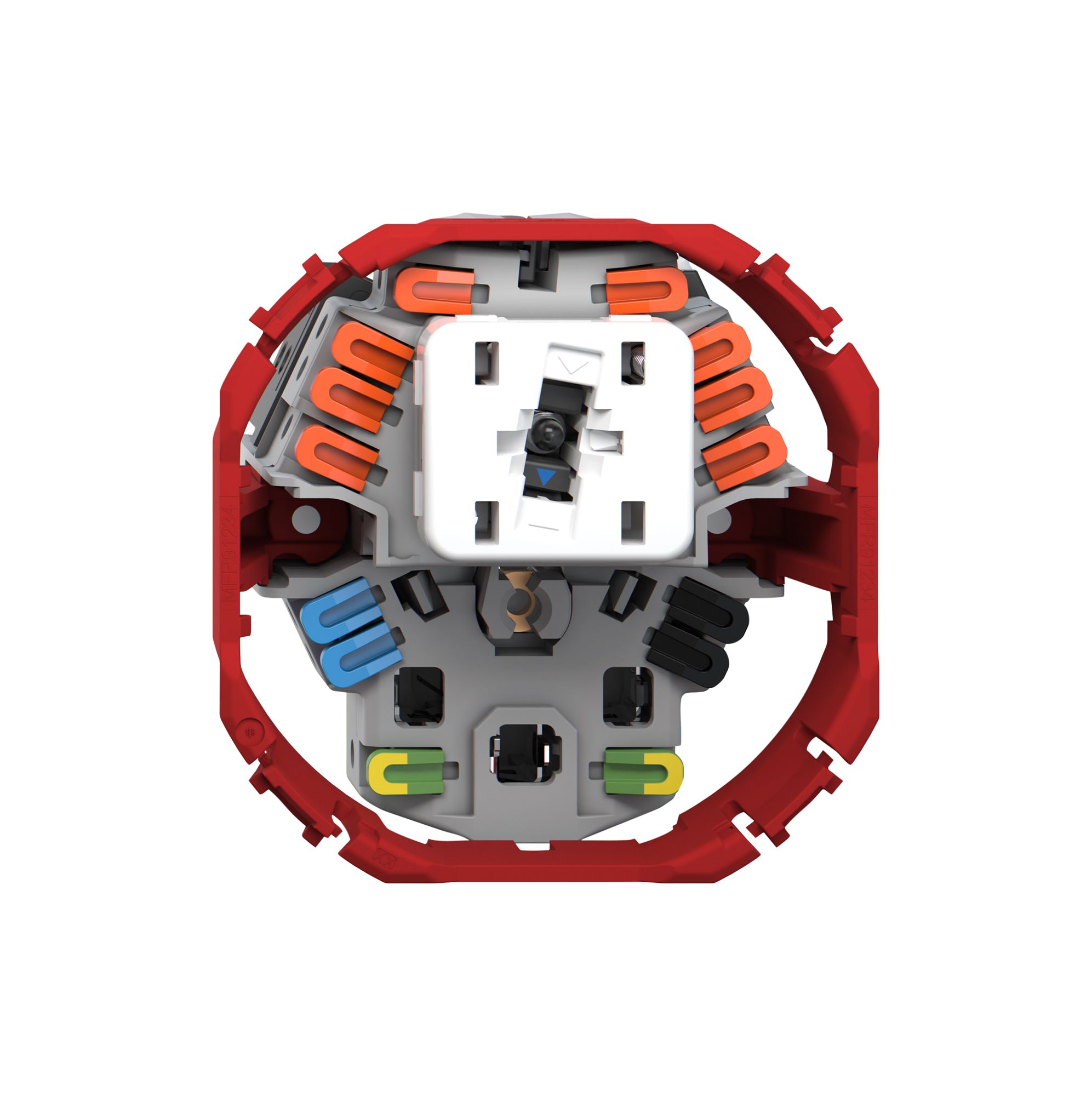 Combinaison Feller SNAPFIX® S6K+T23 éclairage latéral bl