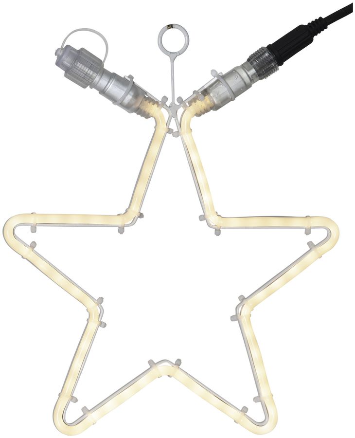 Lichtschlauch 'Stern' NEON System 24 Extra, 280×320mm, 0.98W/Stk., warmweiss