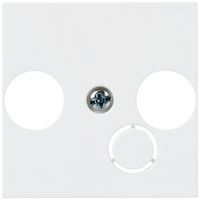 Placca frontale MOS TV-R-dati 2 moduli bianco