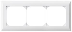 UP-Abdeckrahmen kallysto.line 1×3 weiss horizontal 92×212mm