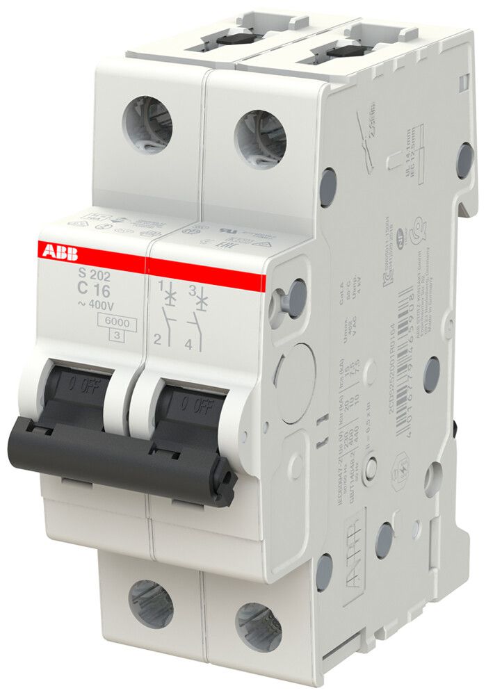Leitungsschutzschalter ABB S202-C16 16A C 6kA