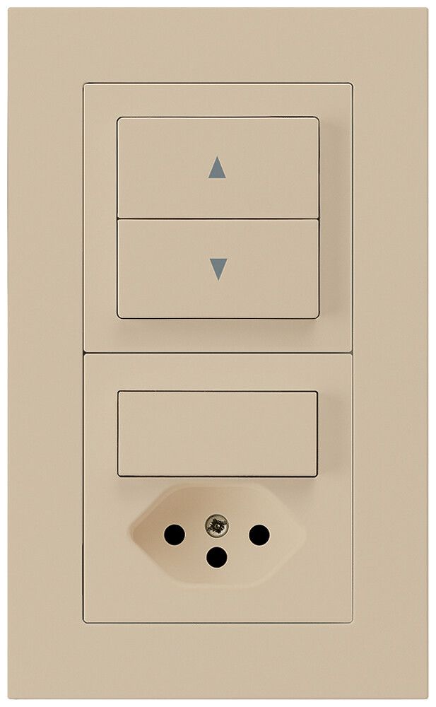 UP-Kombination kallysto.pro Gr.I-I vertikal Storenschalter+Kombi S3/Typ 13 beige