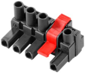 Buchsenstecker Weidmüller BLZ IT Mittelflansch, 7.62mm 4L verzinnt schwarz