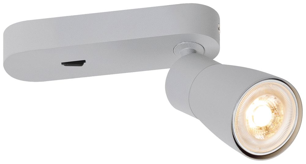 Spot SLV PURI 2.0 Dome CW GU10 1×6W VAR Ø55×150×87mm gris