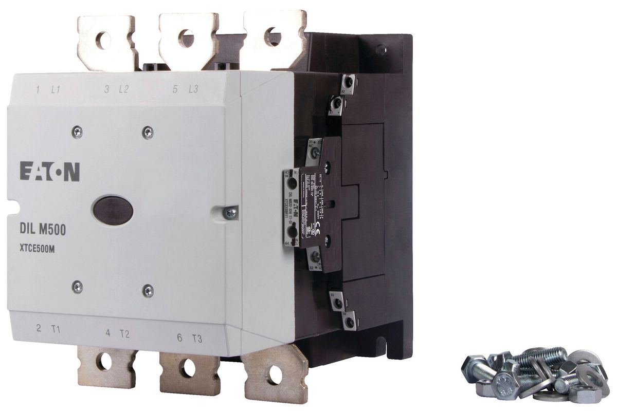 Contattore di potenza Eaton DILM500/22 AC/DC 3NO 800A 500A 110…250V 2NO 2NC