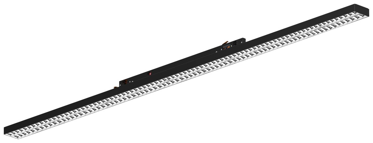 Lampada apparente LED DOTLUX LINEAtrack 60W 9550lm 3000K ad3fa 1.5m nero 80°