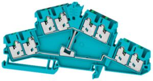 Morsetto di passaggio componibile WM S2T 2.5 8C VL BL 2.5mm² 4×2 DIN35 bl