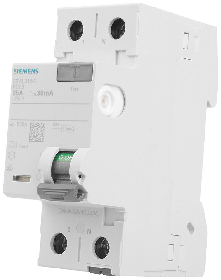 FI-Schutzschalter Siemens SENTRON 1LN 30mA/25A TypA