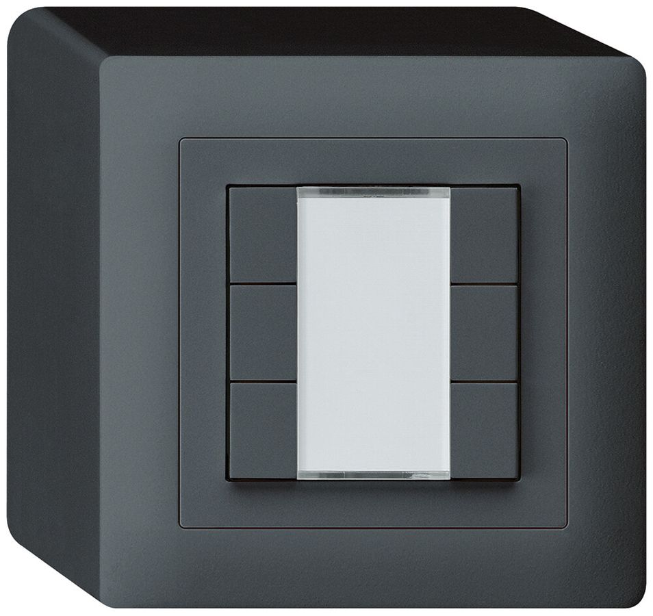 AP-Taster kallysto KNX 6×anthrazit s/e-link