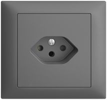 EB-Steckdose EDIZIOdue T13 FKE dunkelgrau