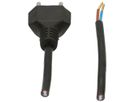 Anschlusskabel MAX HAURI PVC 10A 230V 2×1mm² T11 Aderendhülse 5m schwarz